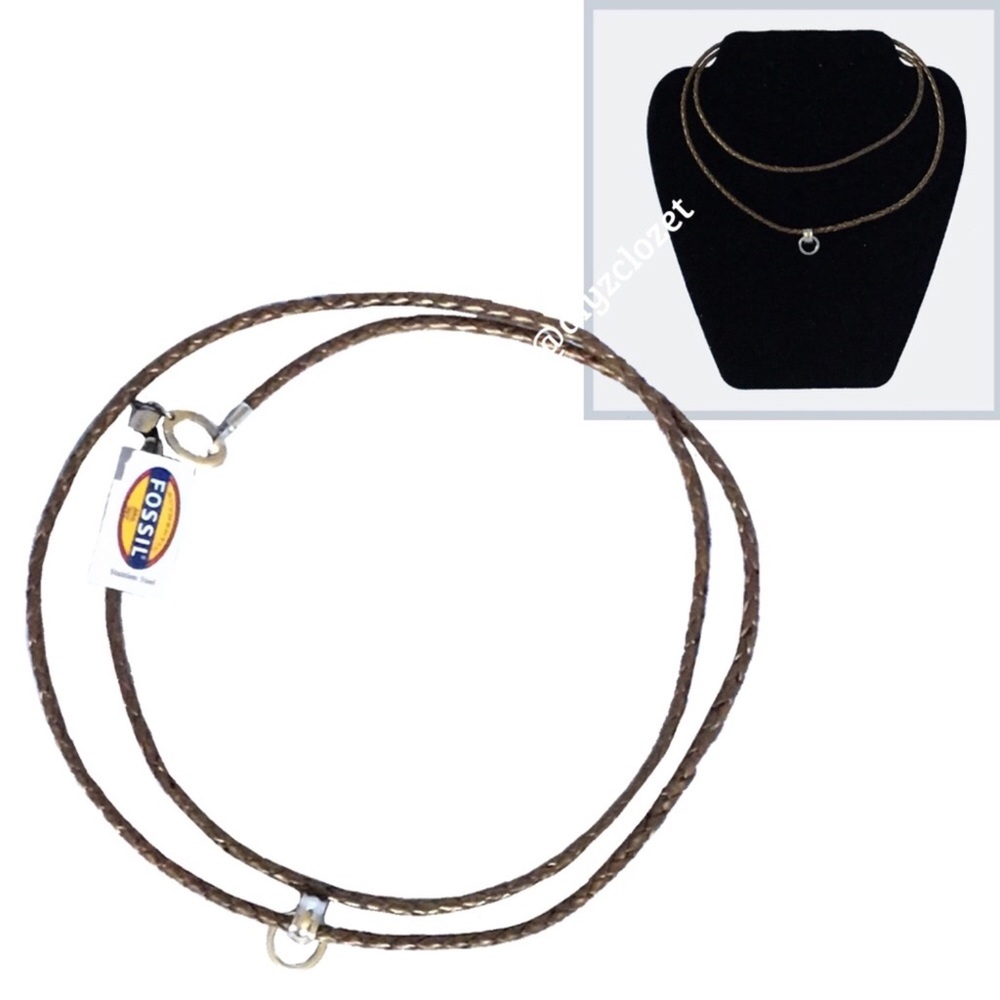 🌟NWT🌟 Fossil Leather Choker
